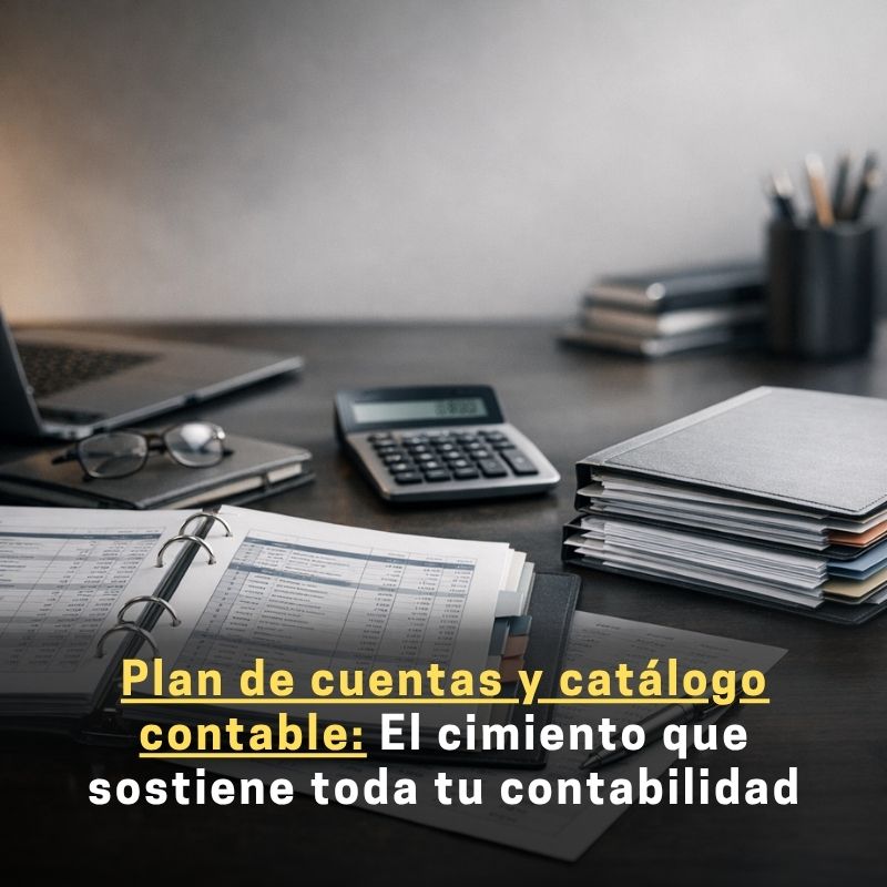 Plan de cuentas y catálogo contable