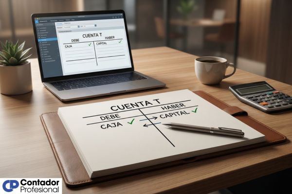 cómo registrar operaciones en cuentas t para principiantes