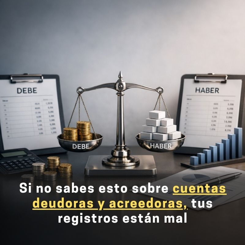 cómo saber si una cuenta es deudora o acreedora