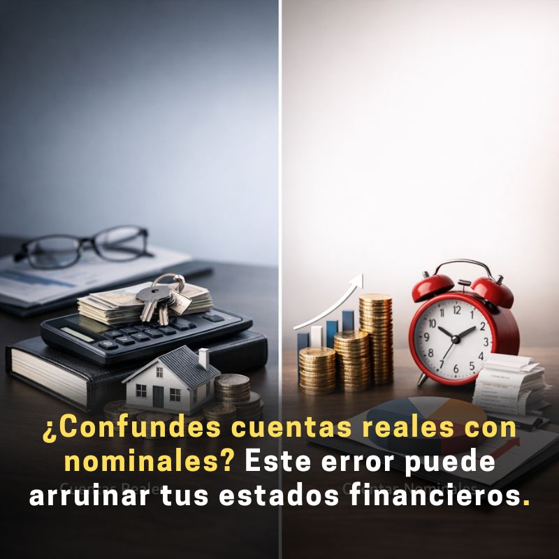 diferencia entre cuentas reales y cuentas nominales