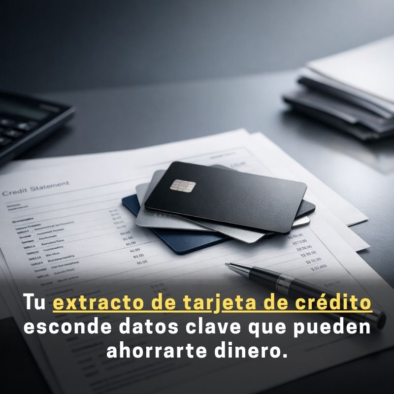 extracto de tarjetas de crédito