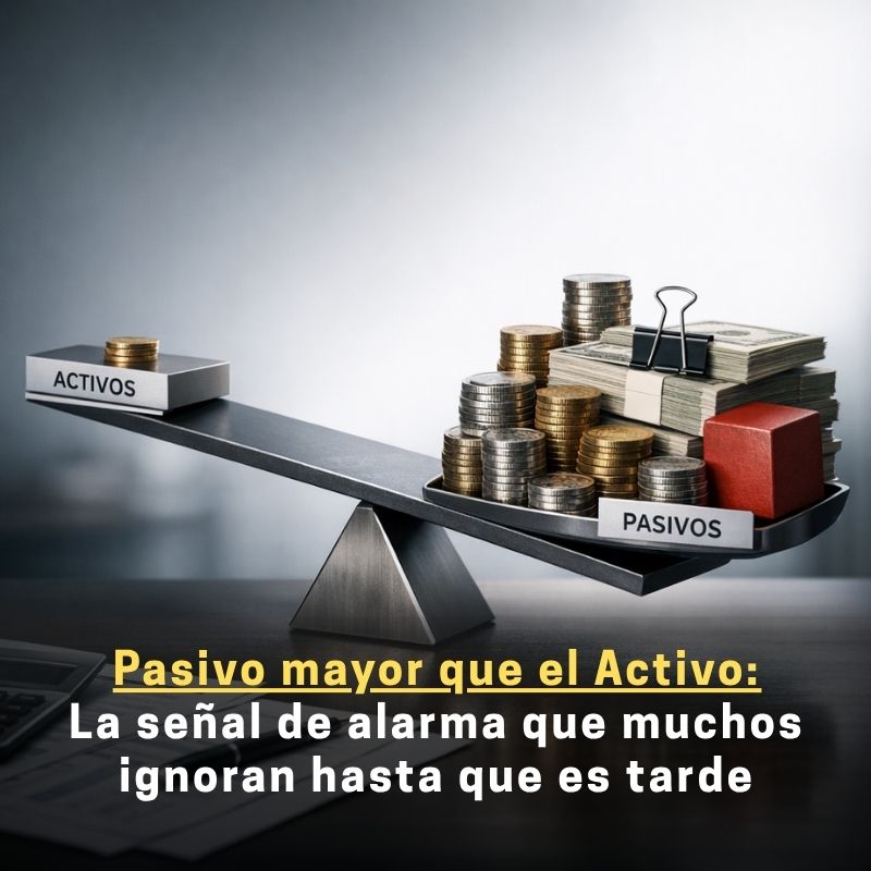 qué pasa si el pasivo es mayor que el activo