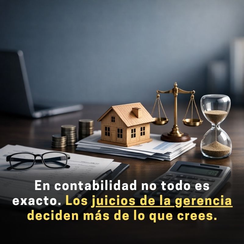 estimaciones contables y juicios de la gerencia