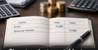 asiento de ajuste por inflación contable ejemplo