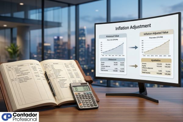 asiento de ajuste por inflación contable ejemplo