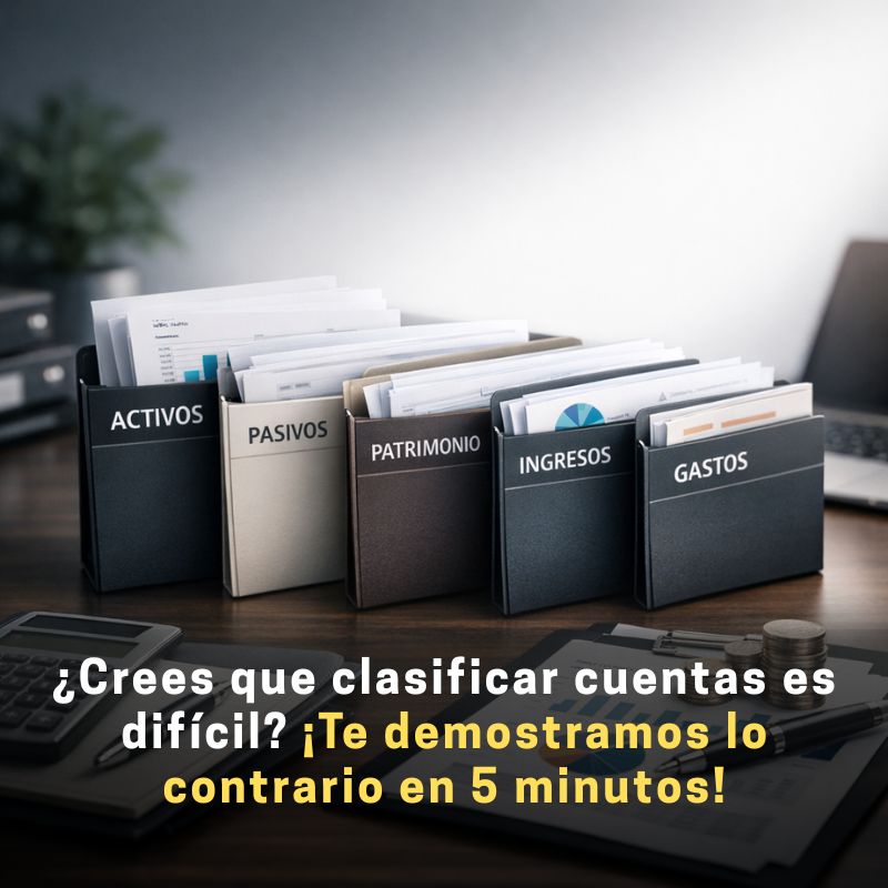 cómo clasificar las cuentas contables de una empresa