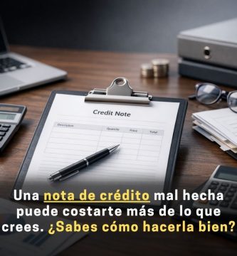 cómo hacer una nota de crédito contable correctamente
