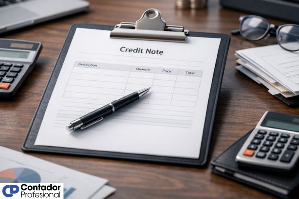 cómo hacer una nota de crédito contable correctamente