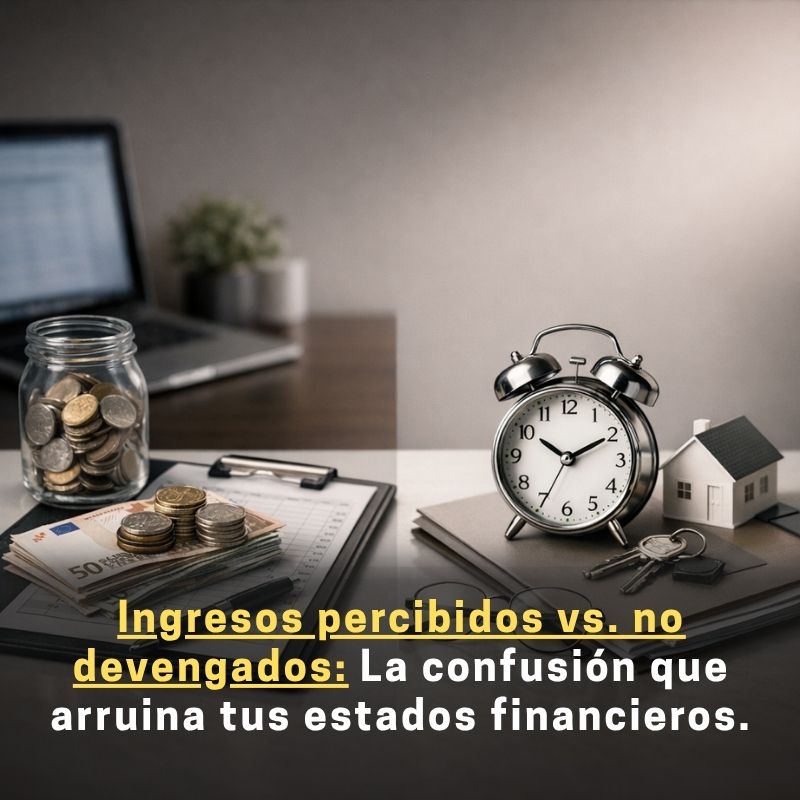 diferencia entre ingresos percibidos y no devengados