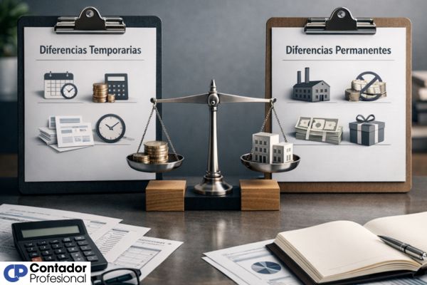 diferencias temporarias y permanentes ejemplos