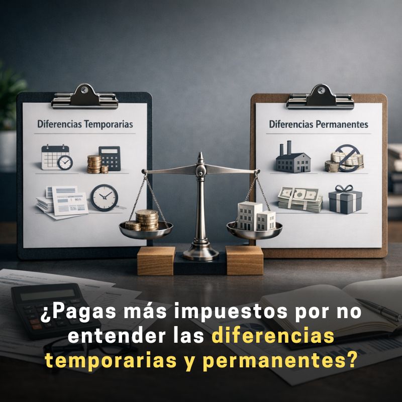 diferencias temporarias y permanentes ejemplos