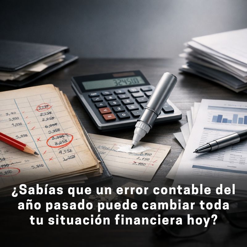errores contables de ejercicios anteriores y su corrección
