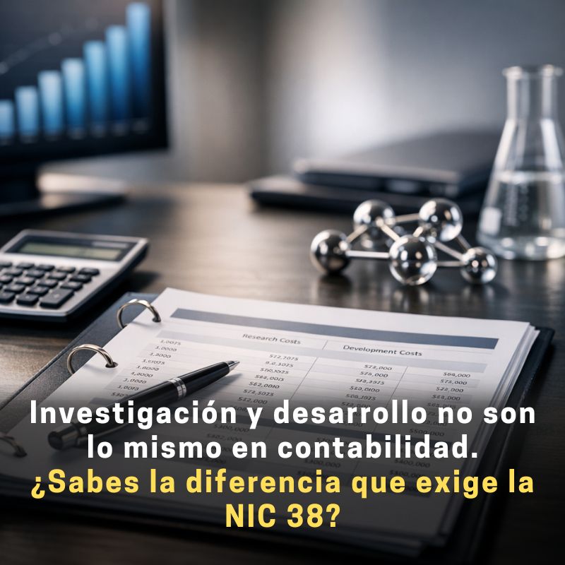 registro de gastos de investigación y desarrollo NIIF