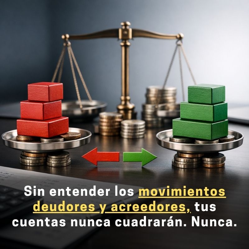 movimientos deudores y acreedores