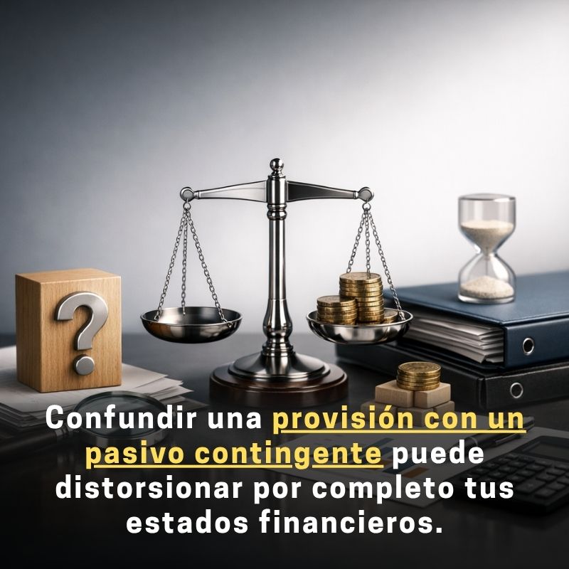 pasivos contingentes y provisiones diferencias