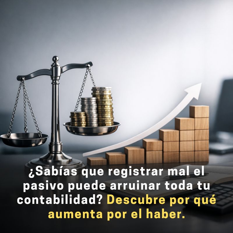 por qué las cuentas de pasivo aumentan por el haber