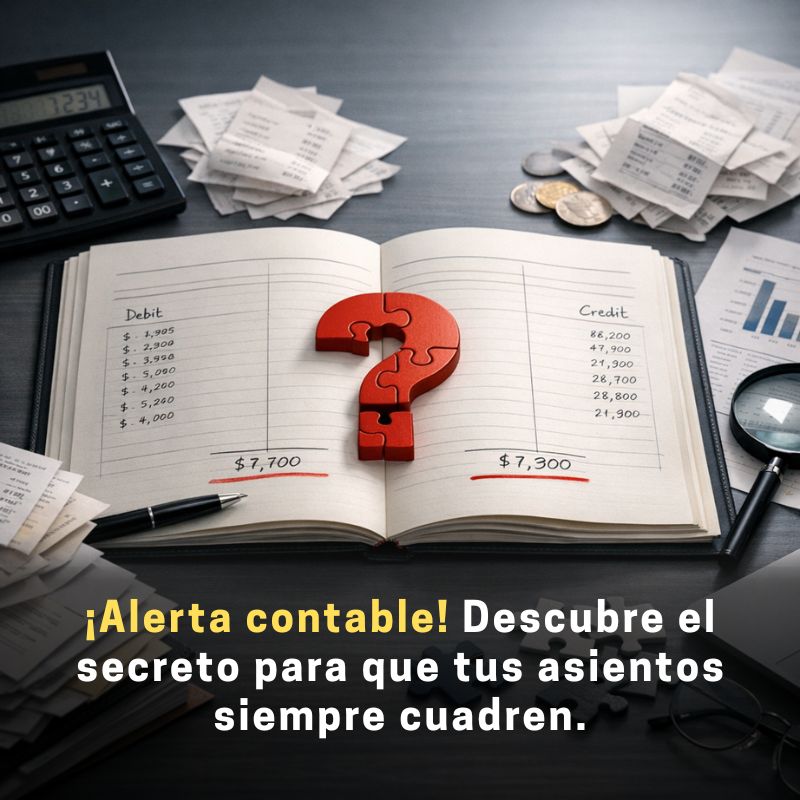 por qué no cuadra un asiento contable