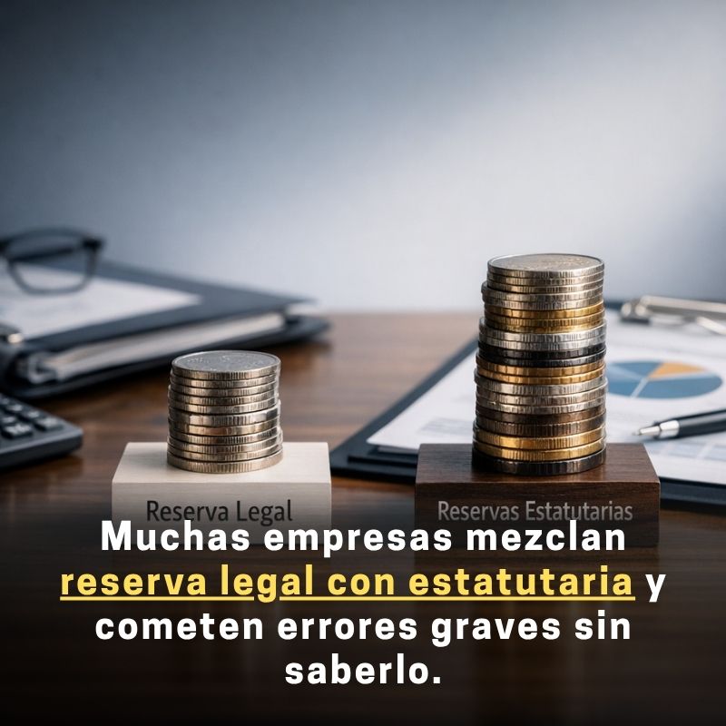 diferencia entre reserva legal y reservas estatutarias