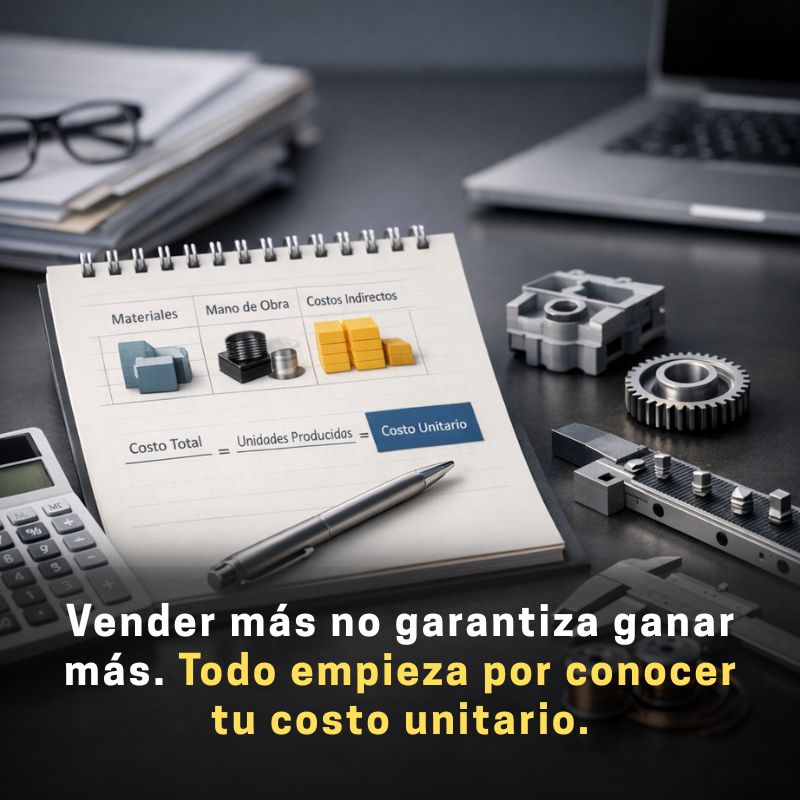 cómo calcular el costo unitario de un producto manufacturado