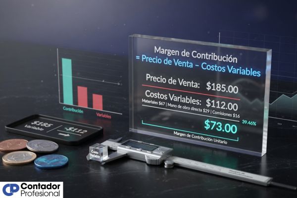 cómo calcular el margen de contribución de un producto