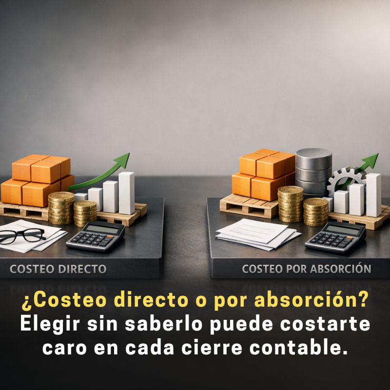 diferencia entre costeo directo y por absorción