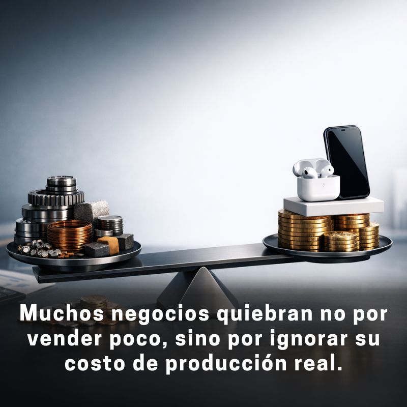 costo de producción y precio de venta