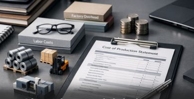 cómo elaborar un estado de costo de producción