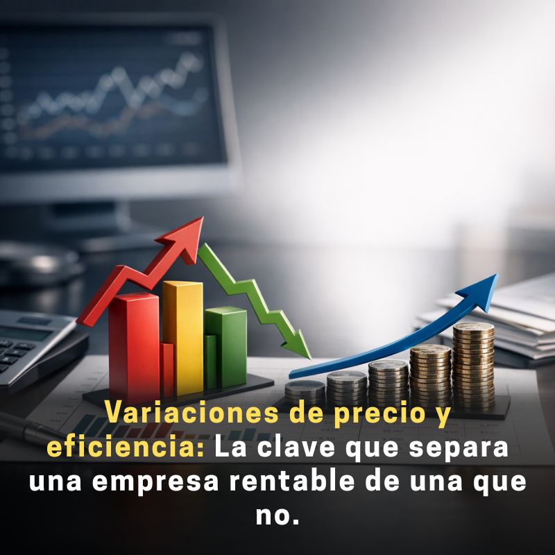 variaciones de precio y eficiencia en el costo estándar