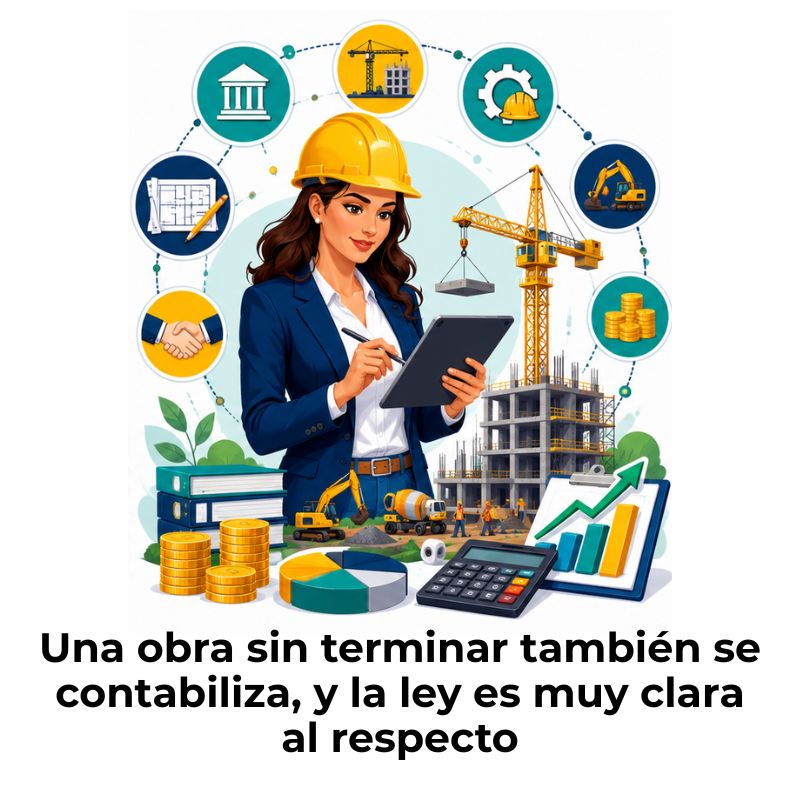obra pública en proceso registro contable