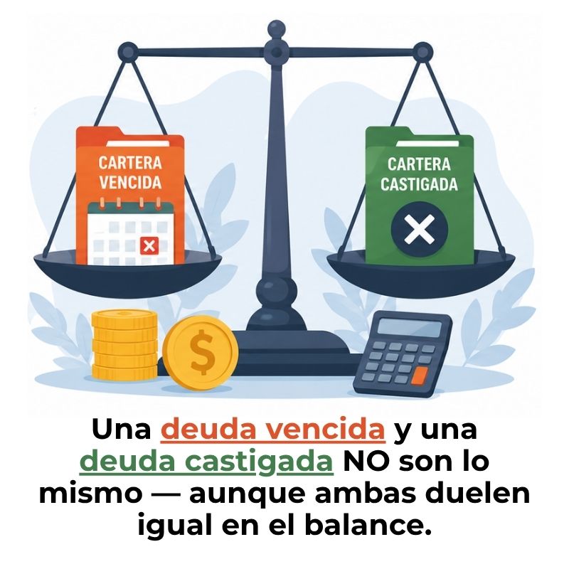 diferencia entre cartera vencida y castigada