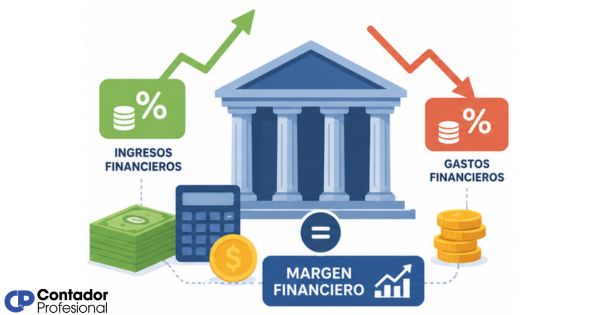 cómo se calcula el margen financiero de un banco