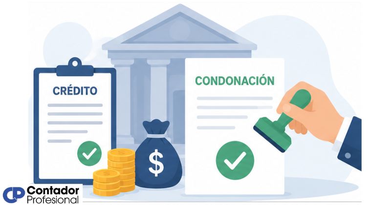 contabilidad de los créditos condonados
