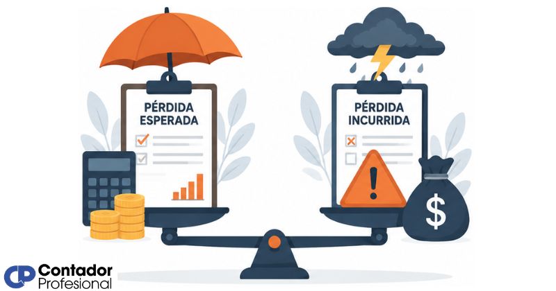 diferencia entre pérdida incurrida y esperada