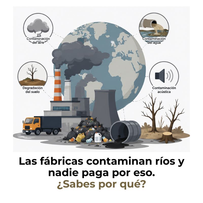 ejemplos de externalidades ambientales en la industria