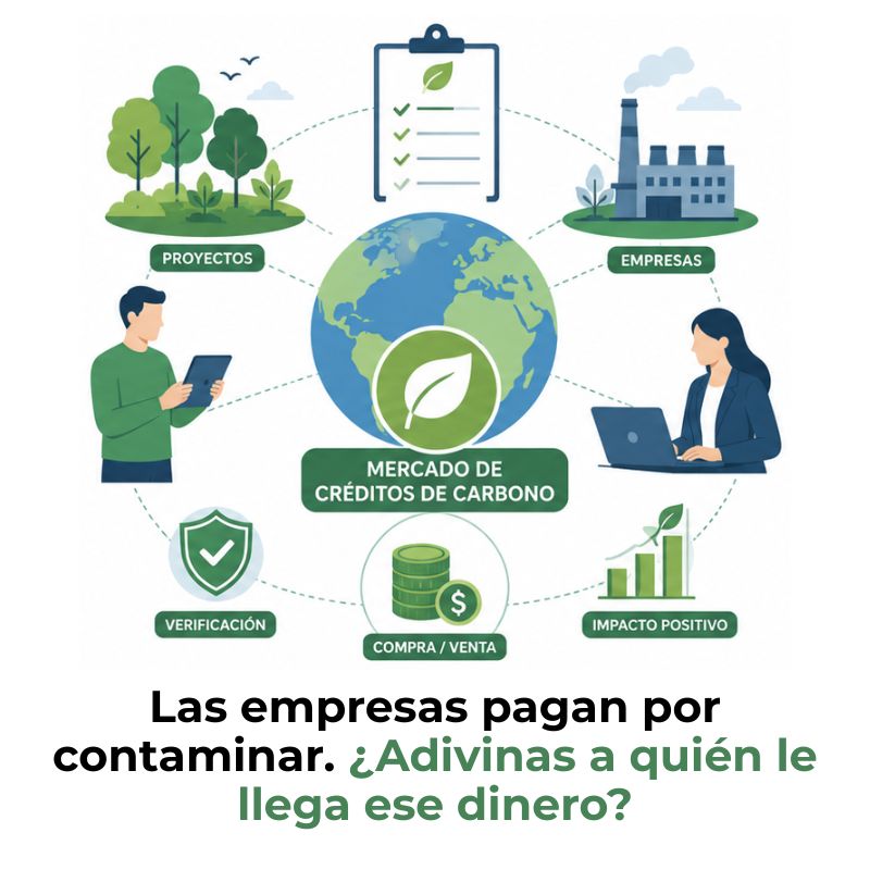 cómo funciona el mercado de créditos de carbono