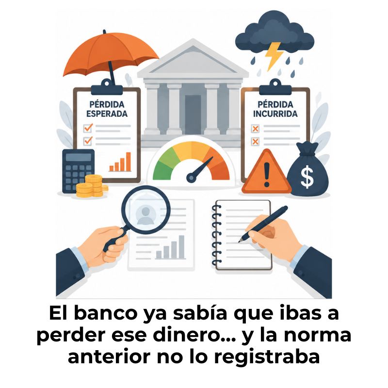 diferencia entre pérdida incurrida y esperada