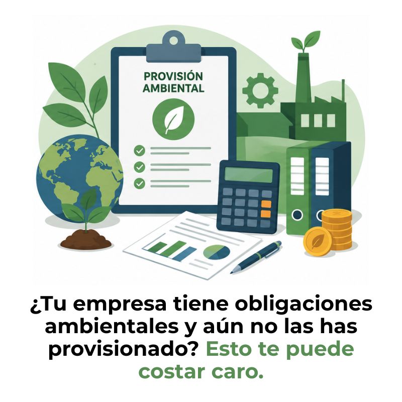 cómo se registran las provisiones ambientales