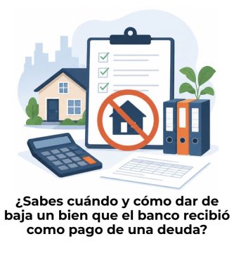 cómo dar de baja un bien recibido en pago