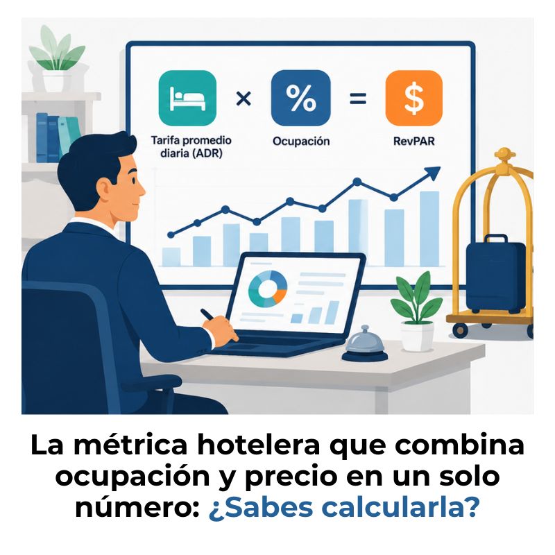 cómo calcular el RevPAR de un hotel