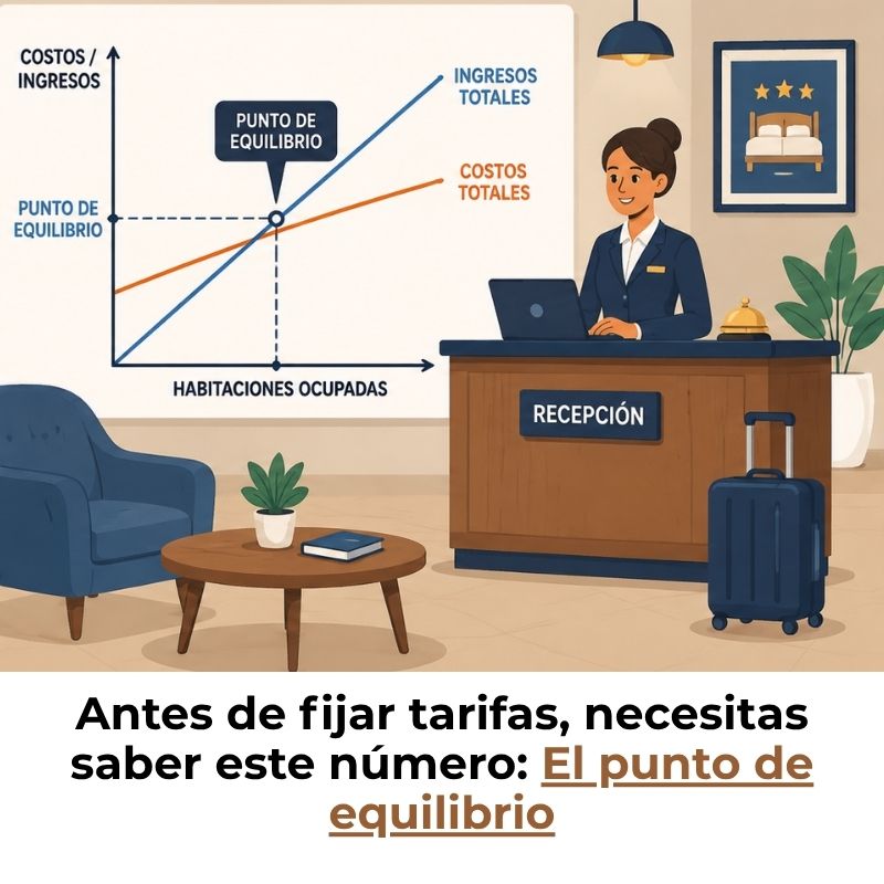 cálculo del punto de equilibrio de un hotel