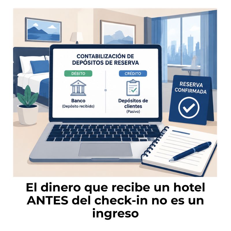 cómo contabilizar depósitos de reserva en tu hotel