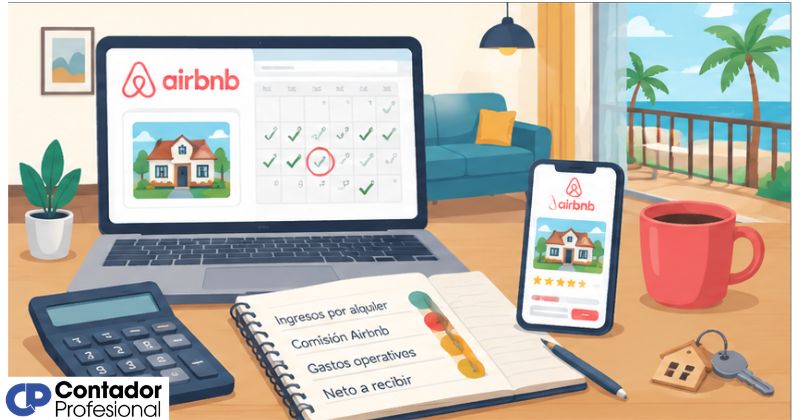 contabilizar el alquiler vacacional tipo Airbnb