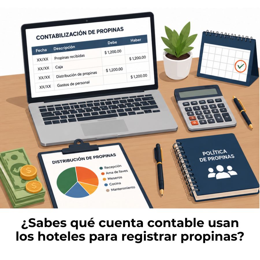 cómo se contabilizan las propinas en hoteles