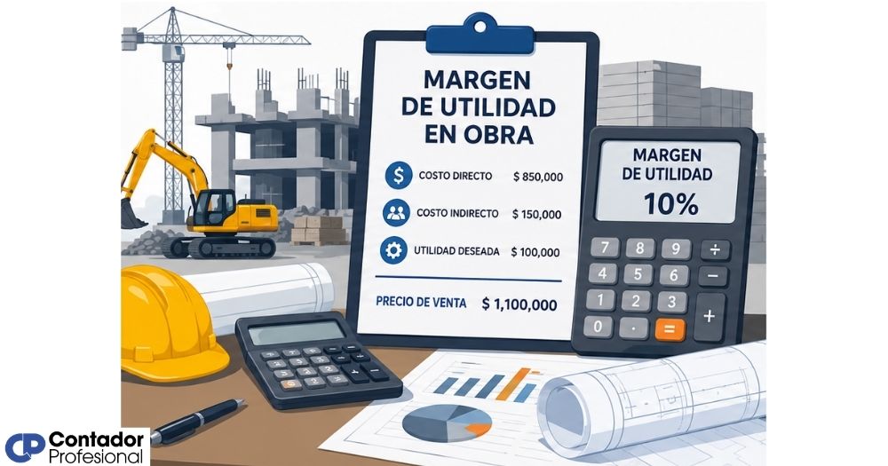 cómo se determina el margen de utilidad en obra
