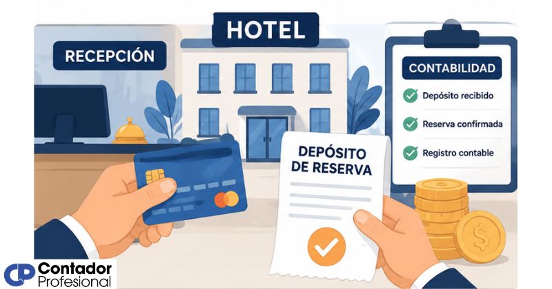 contabilización de depósitos de reserva hotelera
