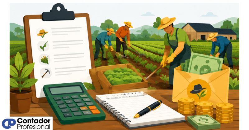 contabilización de jornales agrícolas