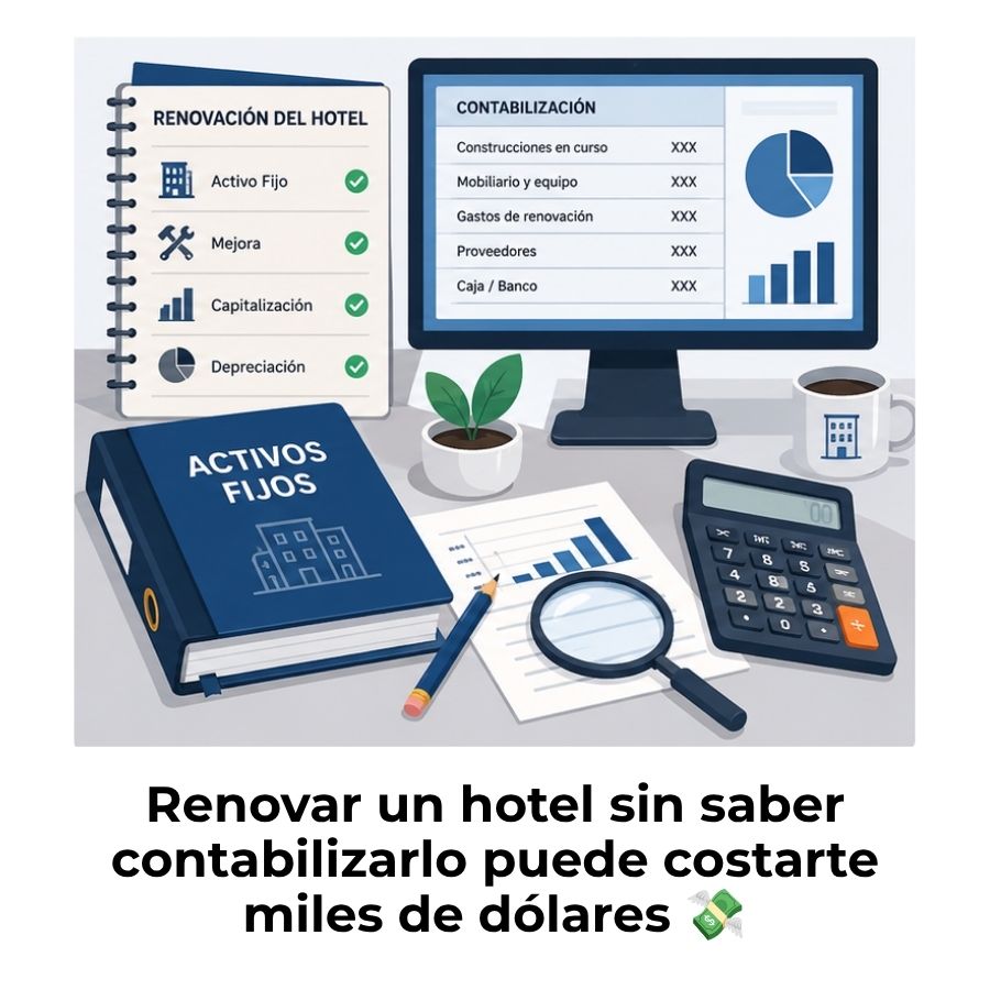 contabilizar la renovación de un hotel