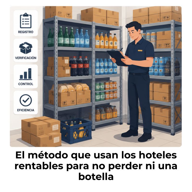 cómo controlar el inventario de bebidas en un hotel