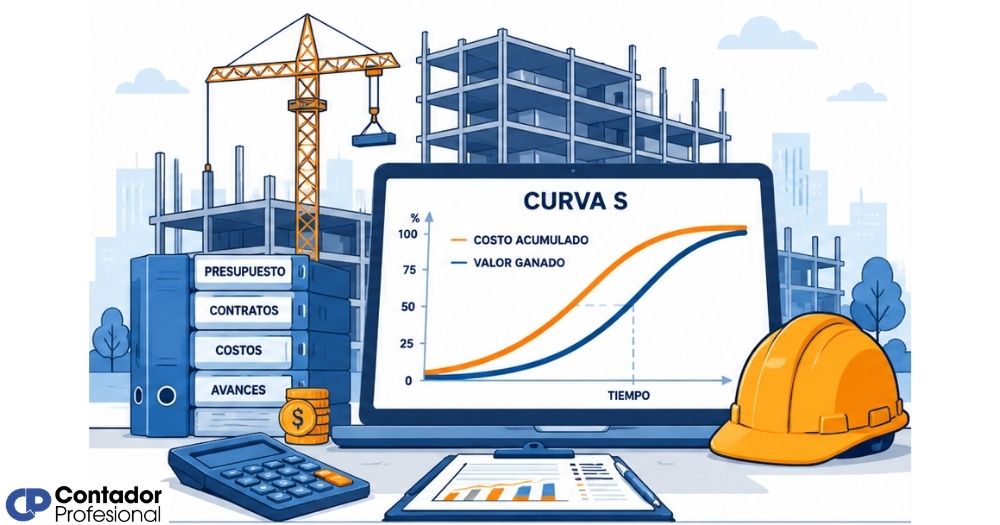 curva s en una obra de construcción