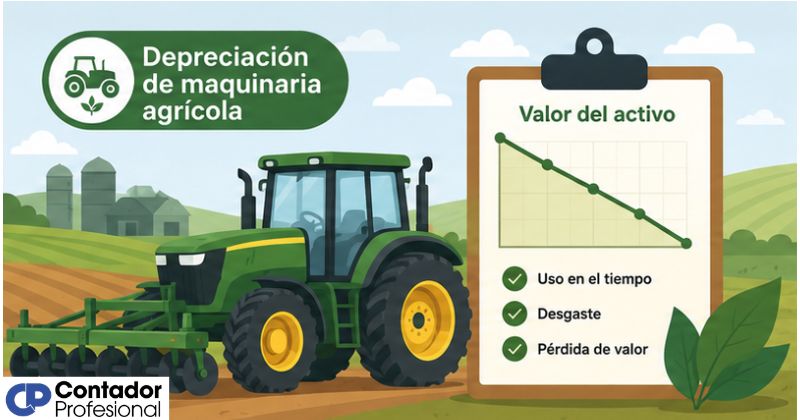 depreciación de maquinaria agrícola